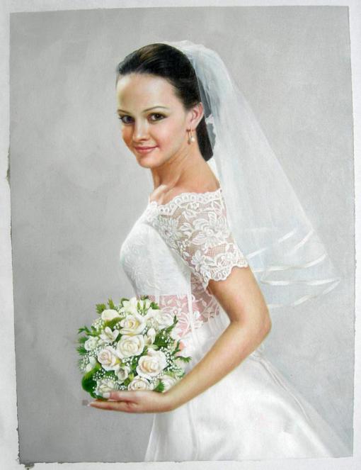 Bridal Oil Portrait