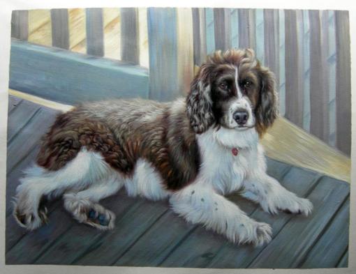 Dog Oil Portrait