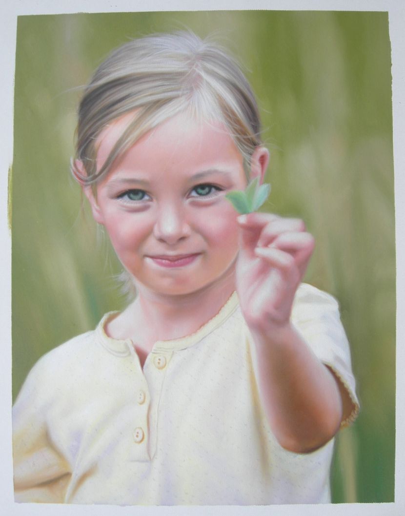 Child Oil Portrait