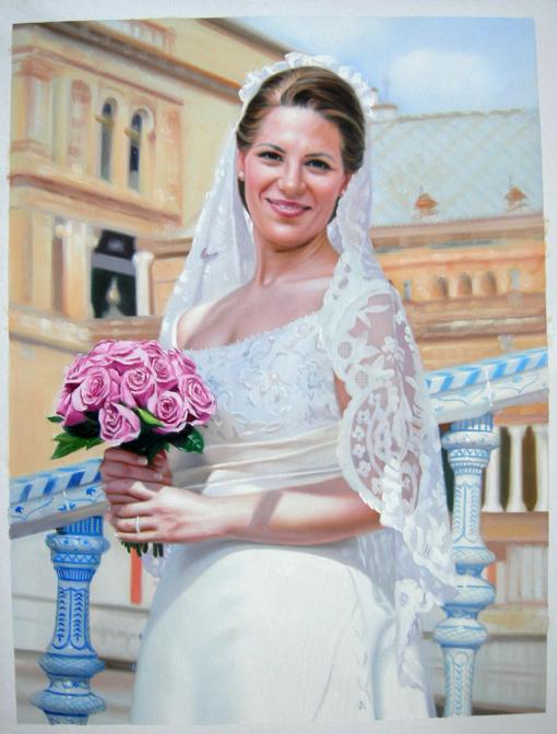 Bridal Oil Painting