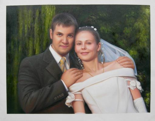 Bride and Groom's Oil Portrait