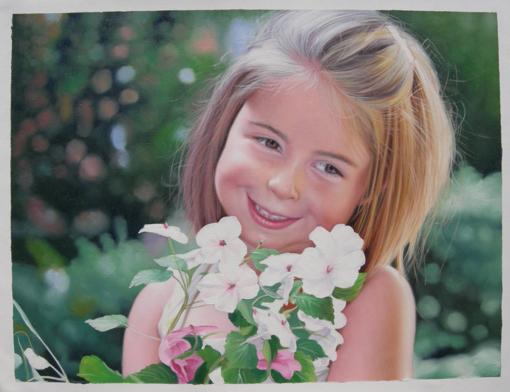 Girl's Oil Portrait